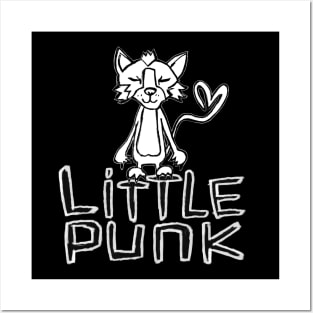 Little Punk, Punk cat Posters and Art